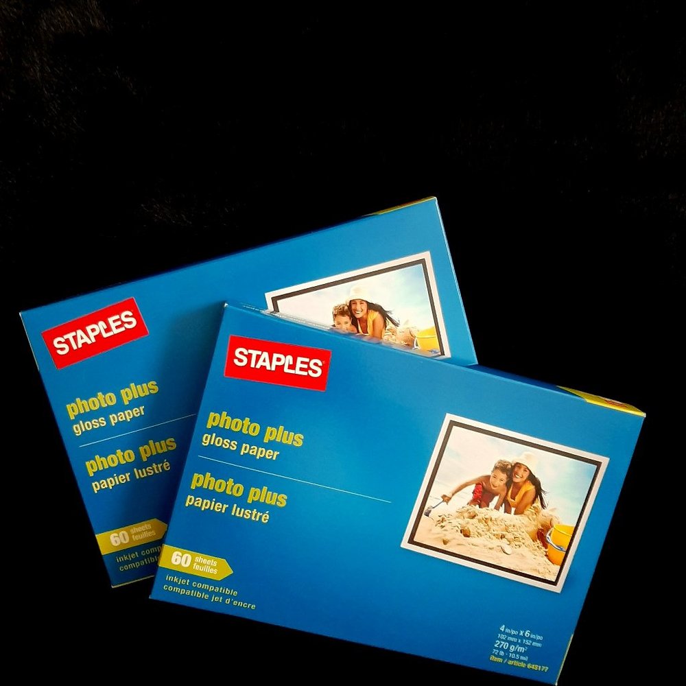 Two Packages of Photo Plus Gloss Paper 4" x 6"